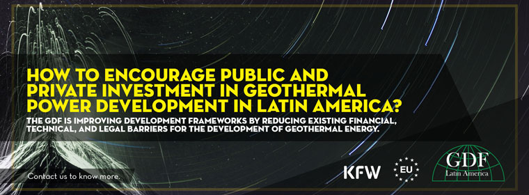 How to encourage public and private investment in geothermal power development in Latin America?